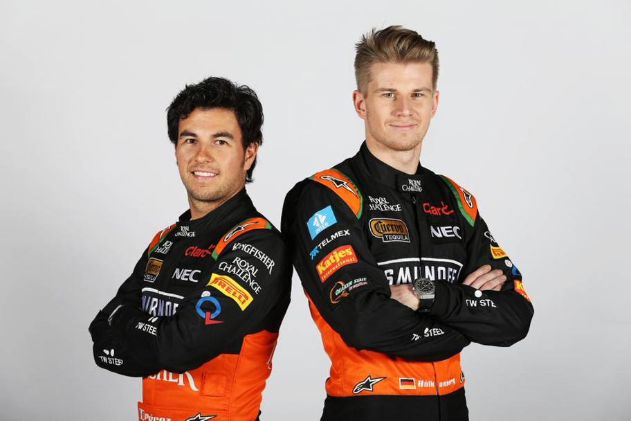 Sergio Perez (a sin) e Nico Hulkenberg i piloti titolari
